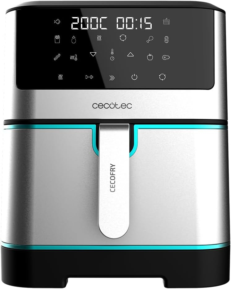 friteuza cu aer cald fara ulei cecotec cecofry supreme 8000, air fryer, 1800w, 8l, control tactil, 10 programe presetate - imagine 8